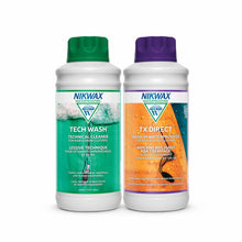 Load image into Gallery viewer, Nikwax Hardshell Cleaning and Waterproofing Duo-Pack , 33.8 fl. Oz., Clear, 11