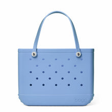 Load image into Gallery viewer, BOGG BAG - Original, Large Tote Bag - Carolina on My Mind, White Buttons - 19in L x 9in W x 14in H - Lightweight, Washable, Durable - All Purpose EVA