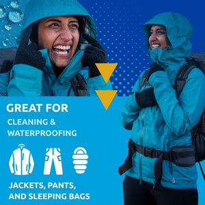 Nikwax Hardshell Cleaning and Waterproofing Duo-Pack , 33.8 fl. Oz., Clear, 11