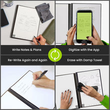 Load image into Gallery viewer, Rocketbook Core Reusable Spiral Notebook, Letter Size 8.5x11, Flow State - Dotted Pages, App-Connected, Erasable, Durable Cover, Ideal for School, Work, and Creative Projects