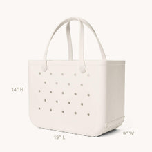 Load image into Gallery viewer, BOGG BAG - Original, Large Tote Bag - Carolina on My Mind, White Buttons - 19in L x 9in W x 14in H - Lightweight, Washable, Durable - All Purpose EVA