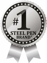 Load image into Gallery viewer, Zebra Pen F-301 Retractable Ballpoint Pen, Stainless Steel Barrel, Fine Point, Black Ink, 12-Pack, Model Number: 27110