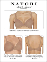 Load image into Gallery viewer, Natori's Women Refined Contour Underwire Bra (Gunmetal, 32D)
