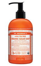 Load image into Gallery viewer, Dr. Bronner's Tea Tree Sugar Pump Body Wash - 12 oz