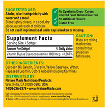 Load image into Gallery viewer, Nature Made Vitamin B-12 1,000 mcg 90 Sgels