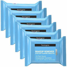 Load image into Gallery viewer, Neutrogena Makeup Remover Cleansing Towelettes 25 Count (Pack of 6)
