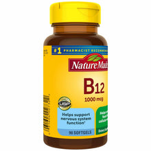 Load image into Gallery viewer, Nature Made Vitamin B-12 1,000 mcg 90 Sgels