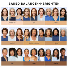 Load image into Gallery viewer, LAURA GELLER NEW YORK Award-Winning Baked Balance-n-Brighten Color Correcting Powder Foundation - Golden Medium - Buildable Light to Medium Coverage - Demi-Matte Natural Finish