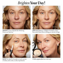 Load image into Gallery viewer, LAURA GELLER NEW YORK Award-Winning Baked Balance-n-Brighten Color Correcting Powder Foundation - Golden Medium - Buildable Light to Medium Coverage - Demi-Matte Natural Finish