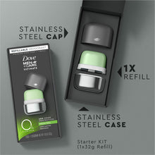 Load image into Gallery viewer, Dove Men+care 0% Aluminum Fresh Feel Refillable Deodorant Stainless Steel Case + 1 Refill