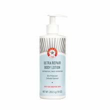 Load image into Gallery viewer, First Aid Beauty - Ultra Repair Body Lotion, Lightweight Daily Hydration Skin Protectant Colloidal Oatmeal, Gentle Eczema Nourishment &amp; Dry Skin Moisturizer, Safe for Sensitive Skin, Unscented, 10 oz