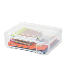 Load image into Gallery viewer, IRIS USA Fits 12" x 12" Paper Thick Portable Plastic Scrapbook Project Case with Built-in Handle