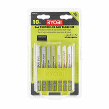 Load image into Gallery viewer, Ryobi A14AK10 All-Purpose Jig Saw Blade Kit (10-Piece)
