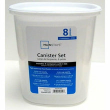 Load image into Gallery viewer, Mainstays Food Storage Canister, White (Set of 4)