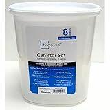 Load image into Gallery viewer, Mainstays Food Storage Canister, White (Set of 4)