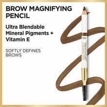 Load image into Gallery viewer, L'Oreal Paris Age Perfect Brow Magnifying Pencil with Vitamin E, Deep Brown, 0.02 oz.