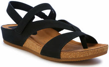 Load image into Gallery viewer, EuroSoft Women's Gianetta Sandal, Black, 7