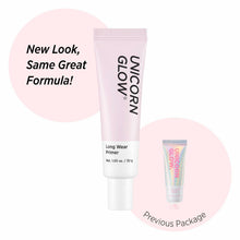 Load image into Gallery viewer, UNICORN GLOW Long Wear Primer - Pore Cover Flawless Poreless Long lasting Face Makeup Base Primer Pore Minimizer, Fine line wrinkle eraser for Normal to Dry skin 1.06 oz./ 30 g