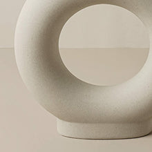 Load image into Gallery viewer, Ceramic Doughtnut Vase Nordic Handmade Flower Pot for Dry Flowers Decor