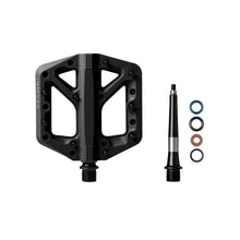 Load image into Gallery viewer, Crank Brothers Stamp 1 Platform Pedals 9/16" Composite Body Hex Pins Black Large