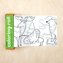 Load image into Gallery viewer, Animals of the World Mini Coloring Roll (Other)