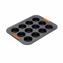 Load image into Gallery viewer, Le Creuset Non-Stick Carbon Steel Bakeware 12 Cup Mini Muffin Tray, Black, 30 cm, 94101300000000