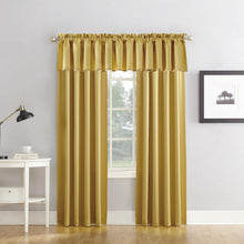 Load image into Gallery viewer, Sun Zero Rod Pocket Room Darkening Valance, 54.0" X 18.0"
