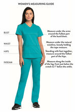 Load image into Gallery viewer, Cherokee Women's Maternity Scrub Top with 3 Pockets Mock Wrap WW685, XXS, White