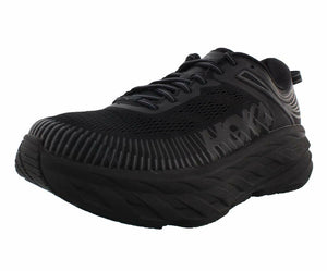 Hoka One One Womens Bondi 7 Textile Synthetic Black Trainers 11 US