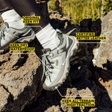 Load image into Gallery viewer, KEEN Women's Targhee 3 Low Height Waterproof Hiking Shoes, Bleacher/Duck Green, 11