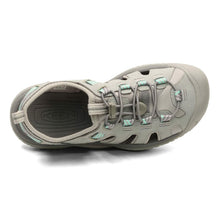 Load image into Gallery viewer, KEEN Womens SOLR High Performance Sport Closed-Toe Water Sandal Shoe, Light Gray/Ocean Wave , 10.5