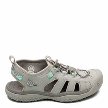 Load image into Gallery viewer, KEEN Womens SOLR High Performance Sport Closed-Toe Water Sandal Shoe, Light Gray/Ocean Wave , 10.5
