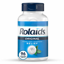 Load image into Gallery viewer, Rolaids Original Strength Antacid, 96 Chewable Tablets, Mint Flavor, Original Strength Heartburn Relief pack 3