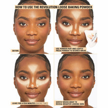 Load image into Gallery viewer, Revolution, Loose Baking Powder, Makeup Setting Powder, Long Lasting Coverage, Mattifies &amp; Reduces Shine, Translucent, 1.12 oz  pack 2