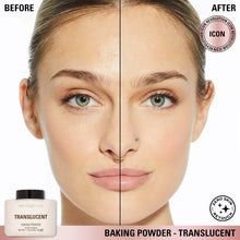 Load image into Gallery viewer, Revolution, Loose Baking Powder, Makeup Setting Powder, Long Lasting Coverage, Mattifies &amp; Reduces Shine, Translucent, 1.12 oz  pack 2
