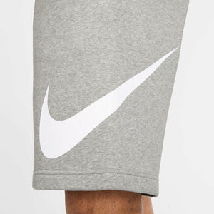 Nike Men's Sportswear Club Short Basketball Graphic, Dark Grey Heather/White/White, 4X-Large-T