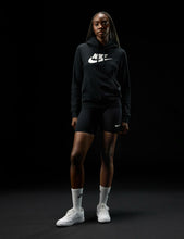 Load image into Gallery viewer, Nike Women&#39;s Sportswear Club Fleece Logo Pullover Hoodie, Black/White, Small