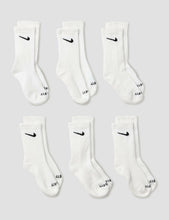 Load image into Gallery viewer, Nike Dri-Fit Performance Basic Crew (Toddler/Little Kid) White 5-7 (10 Toddler-3 Little Kid)