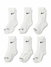 Load image into Gallery viewer, Nike Dri-Fit Performance Basic Crew (Toddler/Little Kid) White 5-7 (10 Toddler-3 Little Kid)