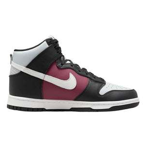 Nike Womens Dunk High Black White Maroon DD1869-005, 7, Multi