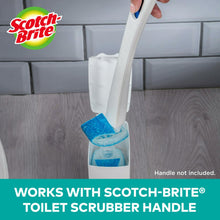 Load image into Gallery viewer, Scotch-Brite Disposable Toilet Scrubber Refill Pads for Toilet Cleaning System | Removes Rust &amp; Hard Water Stains | 10 Disposable Refills