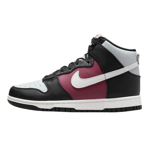 Nike Womens Dunk High Black White Maroon DD1869-005, 7, Multi