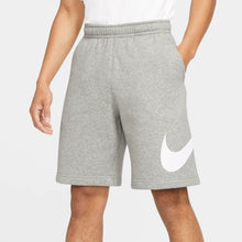 Load image into Gallery viewer, Nike Men&#39;s Sportswear Club Short Basketball Graphic, Dark Grey Heather/White/White, 4X-Large-T