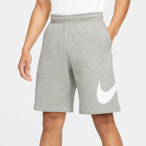 Nike Men's Sportswear Club Short Basketball Graphic, Dark Grey Heather/White/White, 4X-Large-T