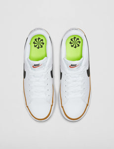 Nike Women's Court Legacy Sneaker, White/Black/Desert Ochre/Team Orange, 10.5