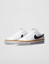 Load image into Gallery viewer, Nike Women&#39;s Court Legacy Sneaker, White/Black/Desert Ochre/Team Orange, 10.5
