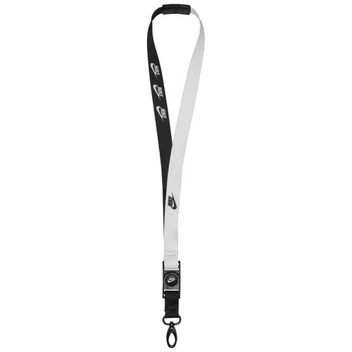 Nike Premium Lanyard Unisex Adult Envelope Card Holder, multicolor (black/white), One Size