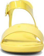 Load image into Gallery viewer, Hush Puppies Women&#39;s Brite Jells Quarter Strap Wedge Sandal, Sun Yellow, 11