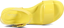 Load image into Gallery viewer, Hush Puppies Women&#39;s Brite Jells Quarter Strap Wedge Sandal, Sun Yellow, 11