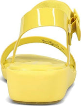 Load image into Gallery viewer, Hush Puppies Women&#39;s Brite Jells Quarter Strap Wedge Sandal, Sun Yellow, 11